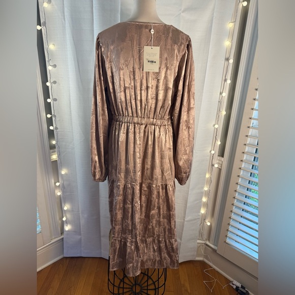 Boheme Women's Maxi Dress in Shimmering Bronze - Picture 3 of 7